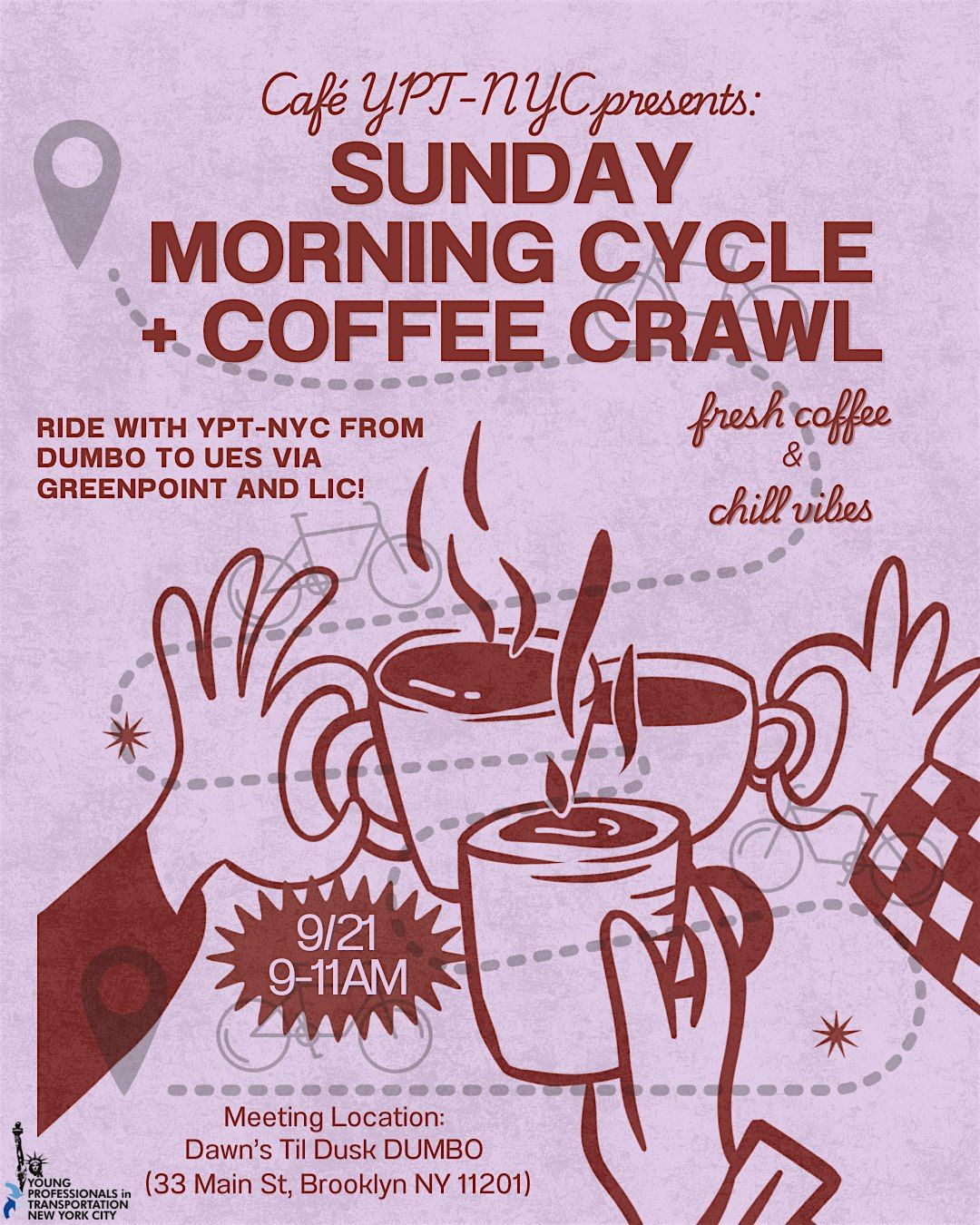 YPT-NYC Sunday Morning Cycle + Coffee Crawl