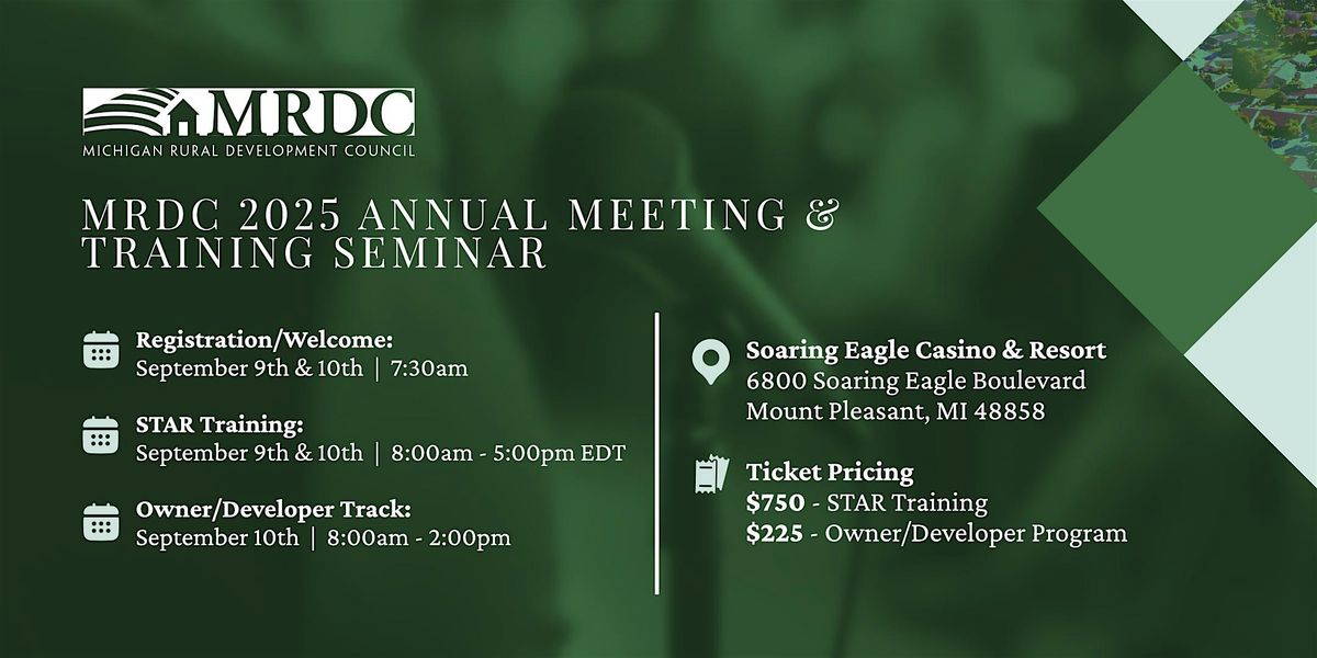 MRDC 2025 Annual Meeting & Training Seminar