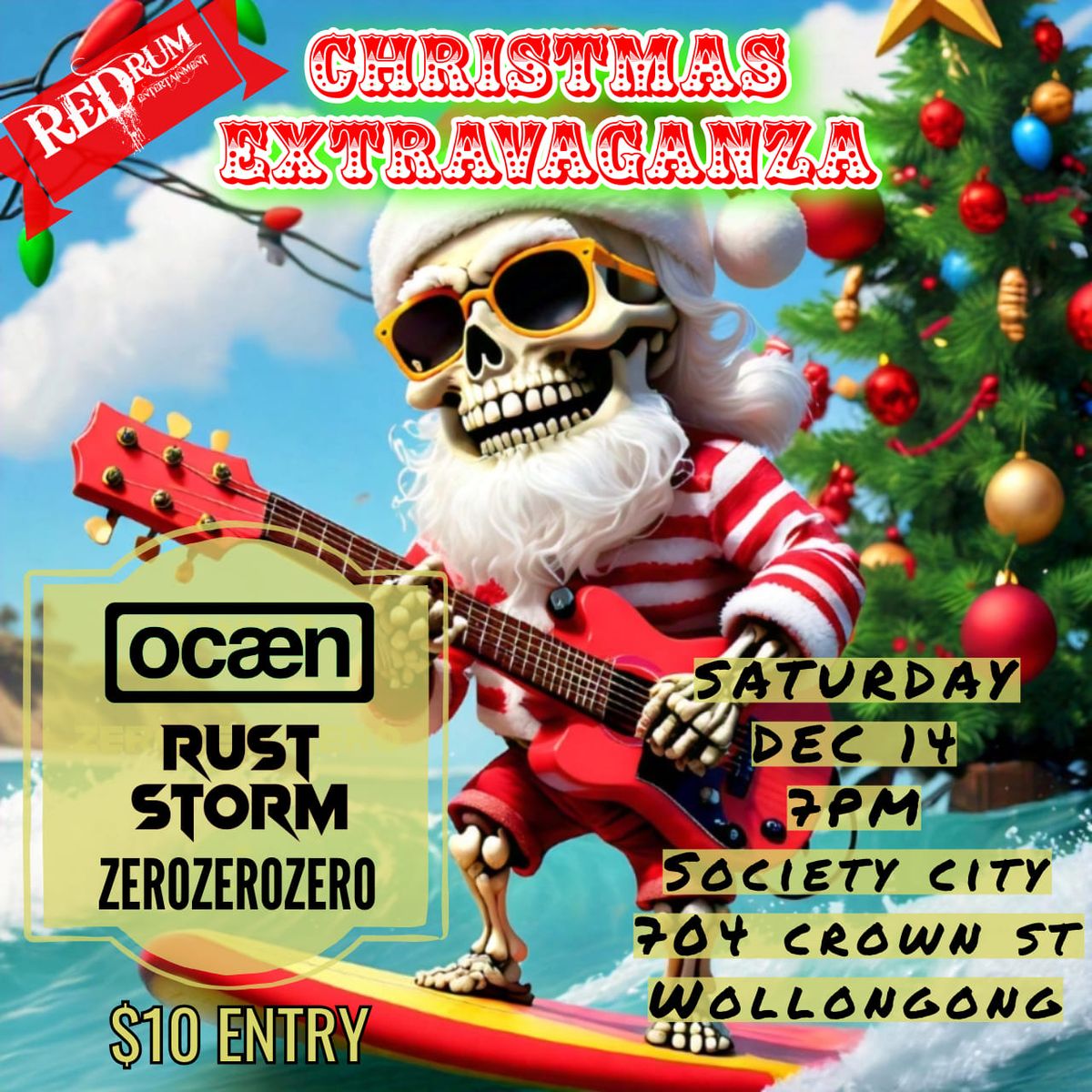 RedRum Christmas Extravaganza w\/ Oc\u00e6n, Rust Storm, Zerozerozero