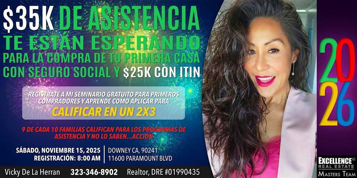 Seminario GRATUITO Para Primeros Compradores de $0 Gastos De Cierre