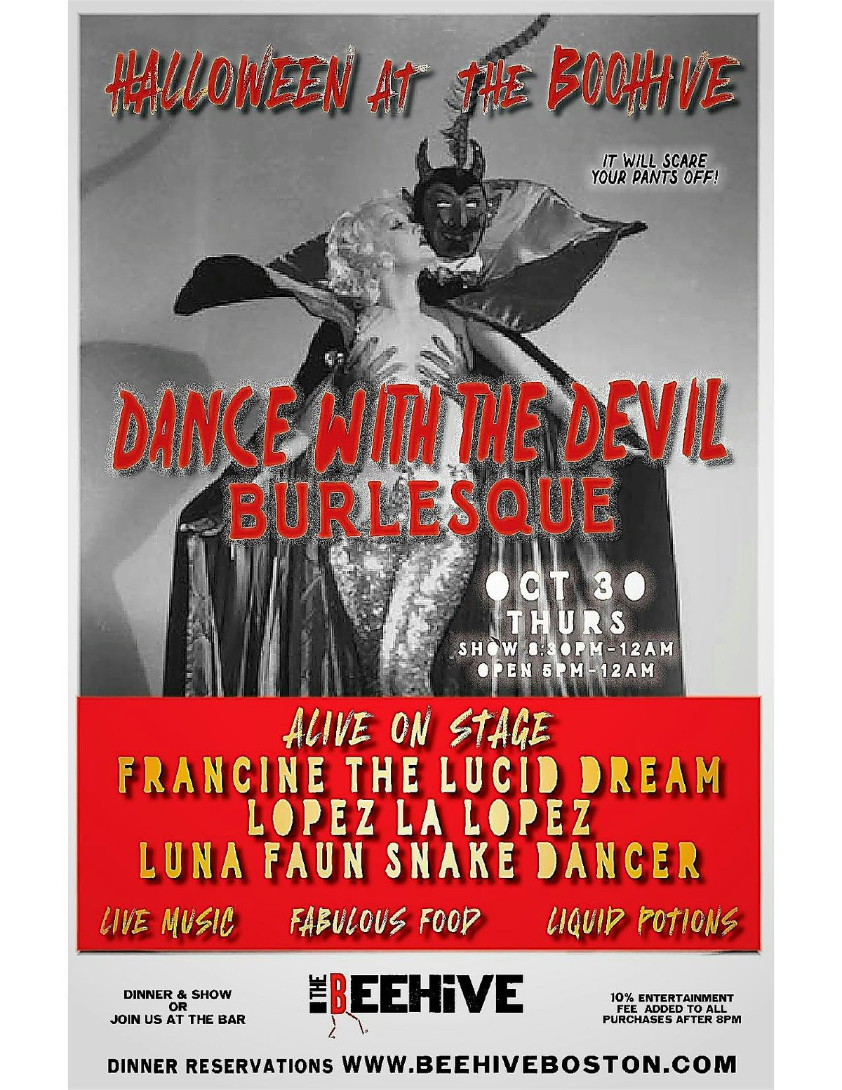 HALLOWEEN BURLESQUE AT THE BEEHIVE