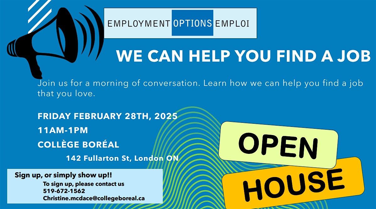 Open House - We Can Help You Find a Job