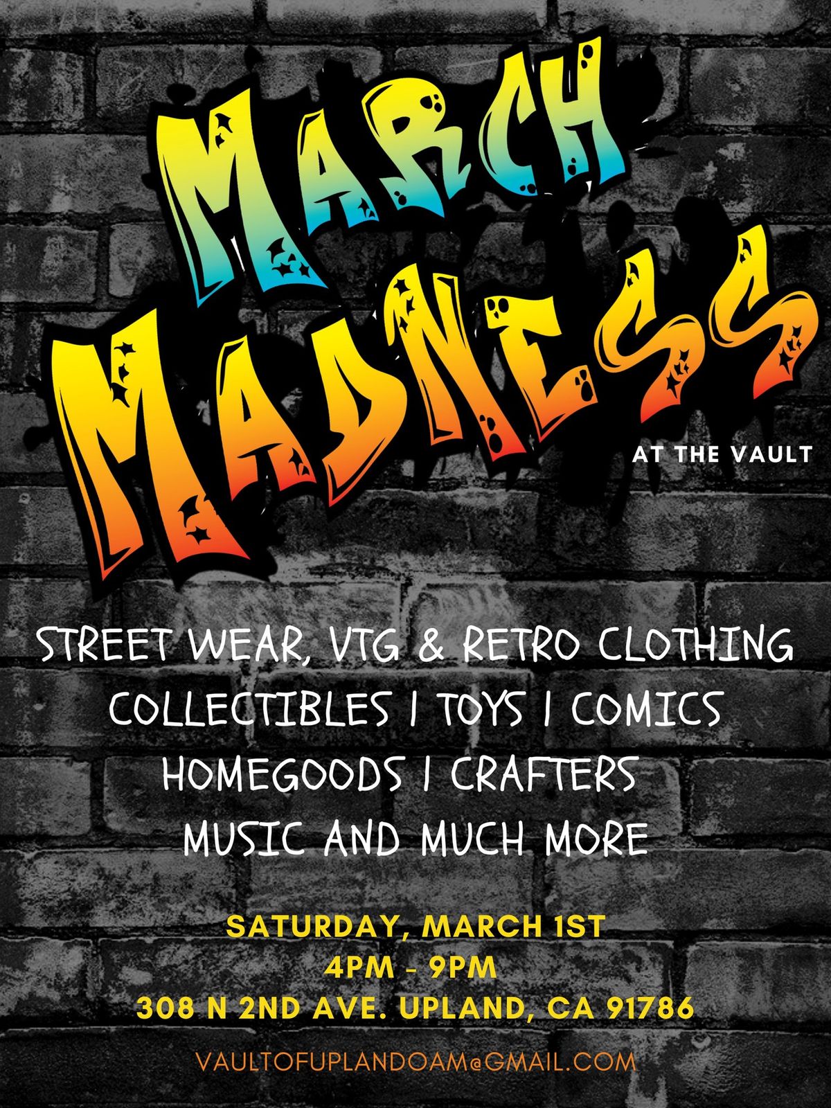 March Madness at the Vault