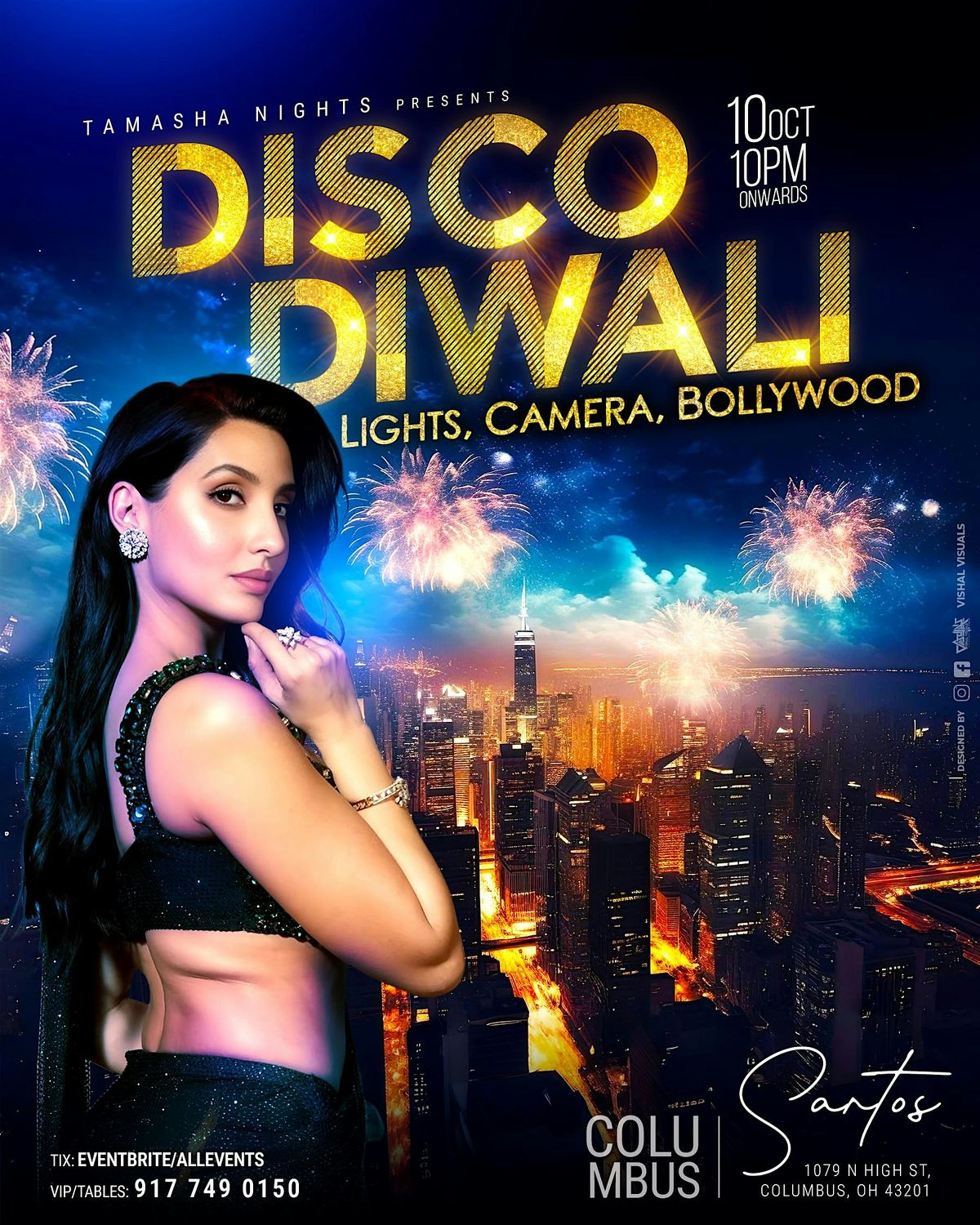 COLUMBUS DISCO DIWALI BOLLYWOOD PARTY @SANTOS