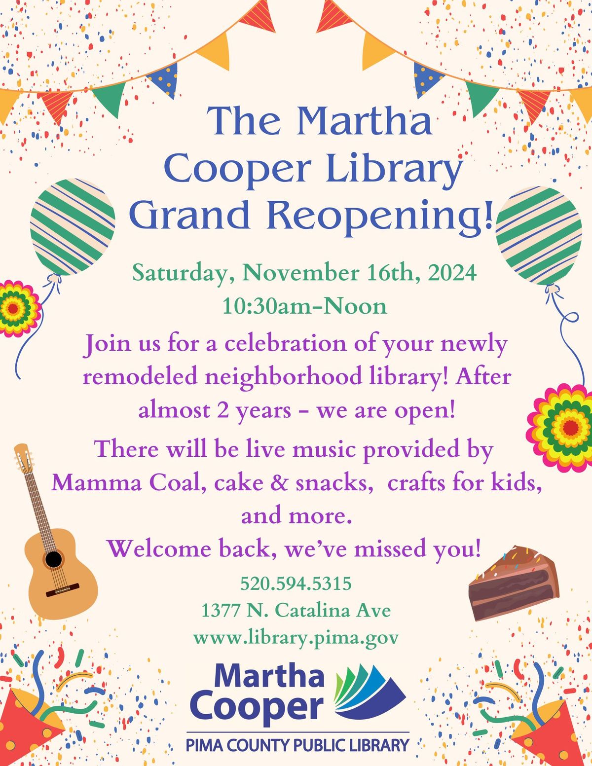 Martha Cooper Re-Opening Celebration