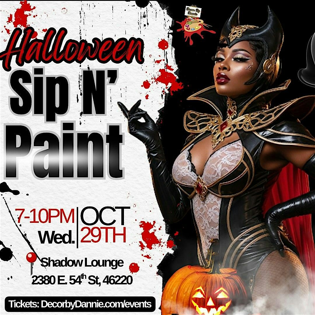 Halloween Sip N\u2019 Paint