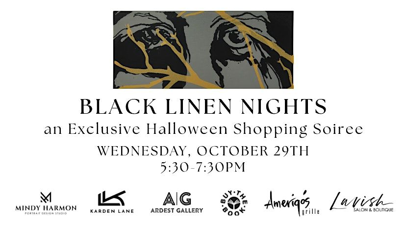 Black Linen Nights- A Halloween Shopping Soiree