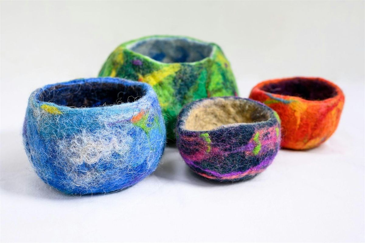Wet Felt a Small Bowl with Penny Lewis