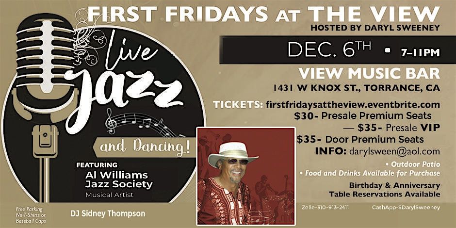 First Fridays at the View-Live Jazz & Dancing