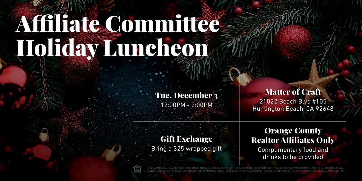 Affiliate Committee Holiday Luncheon