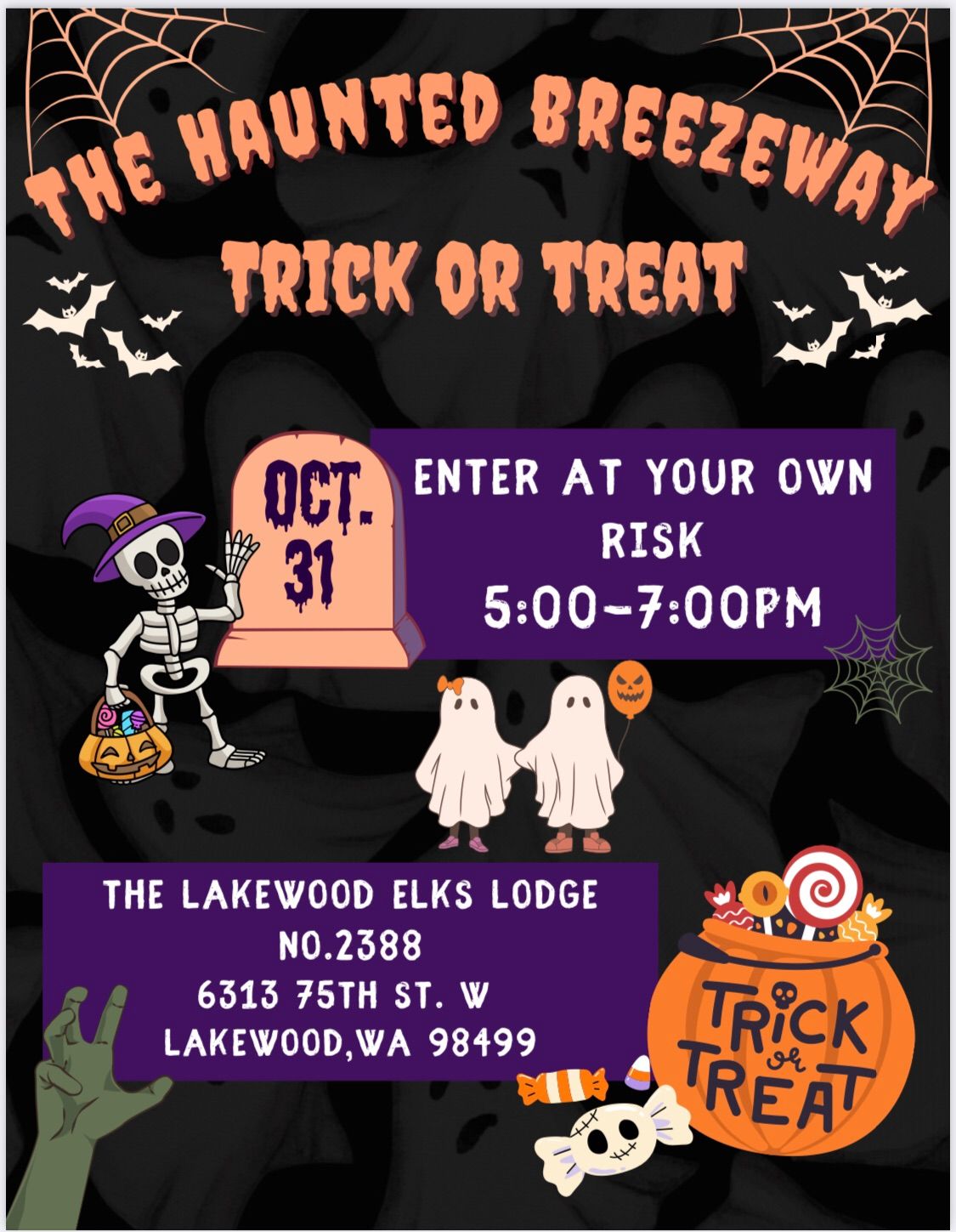 The Haunted Breezeway Trick or Treat