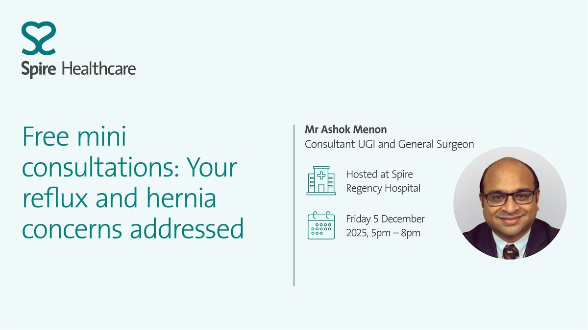 Free mini consultations \u2013 your reflux and hernia concerns addressed