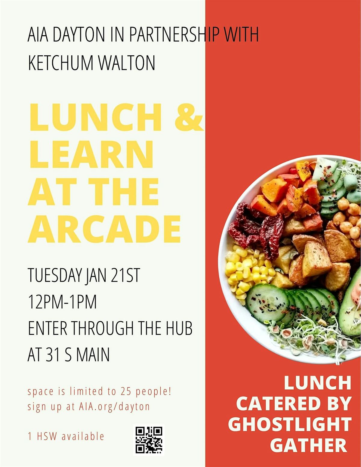 AIA Dayton and Ketchum Walton on January 21 at the Dayton Arcade