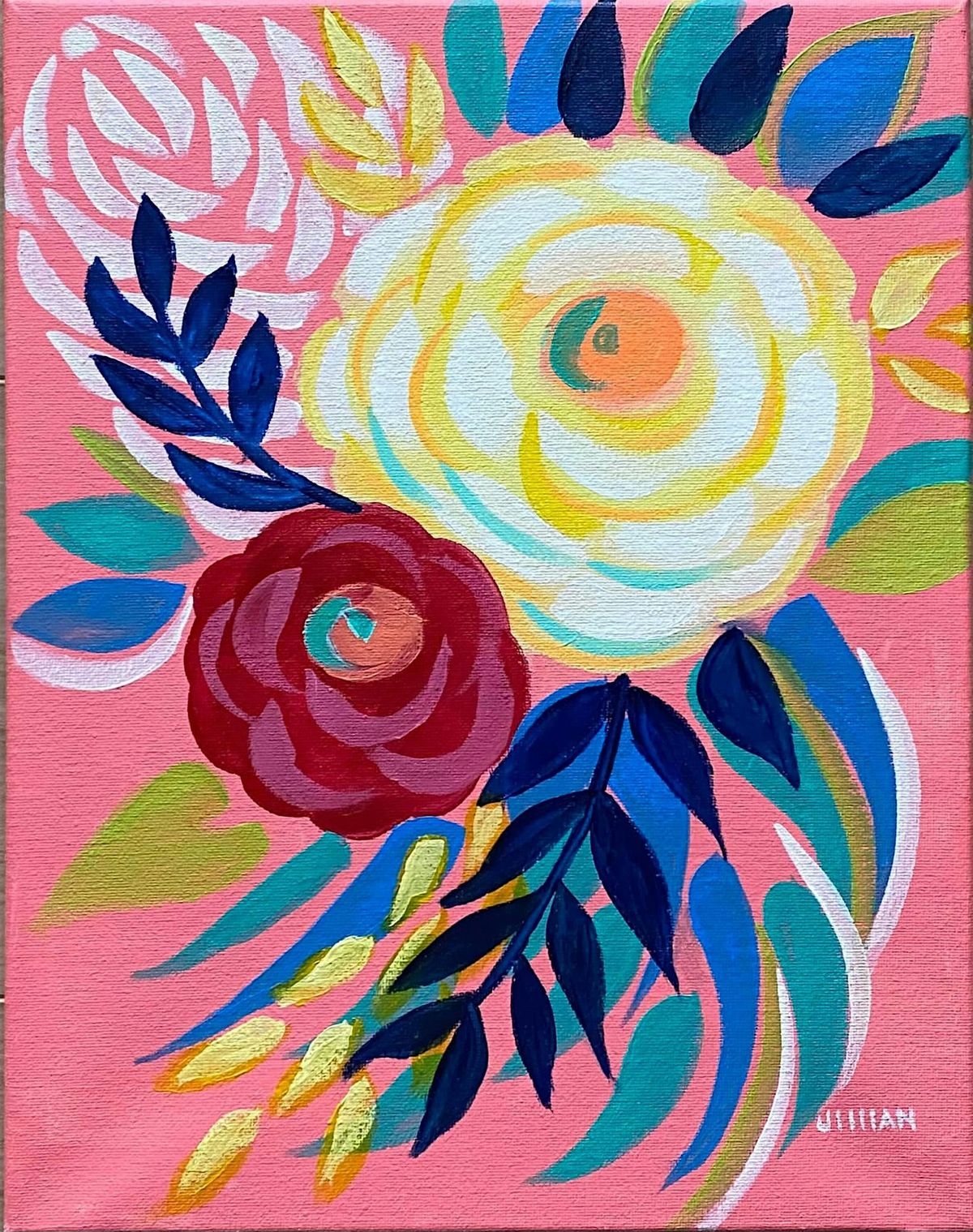 Spring Flowers Paint Party