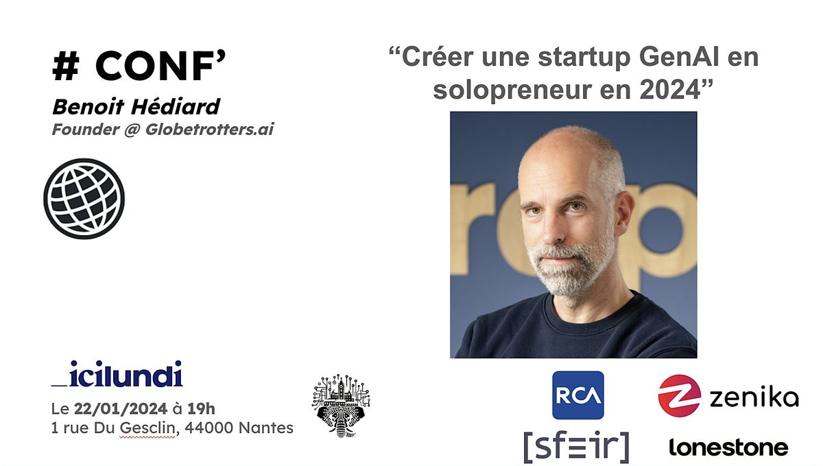 S3E5 - Conf' Globetrotters.ai - Cr\u00e9er une startup GenAI en 2024