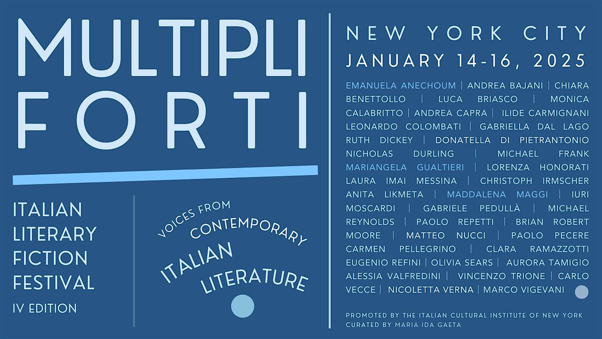 Mulitipli Forti: The Italian Literary Festival at Rizzoli Bookstore