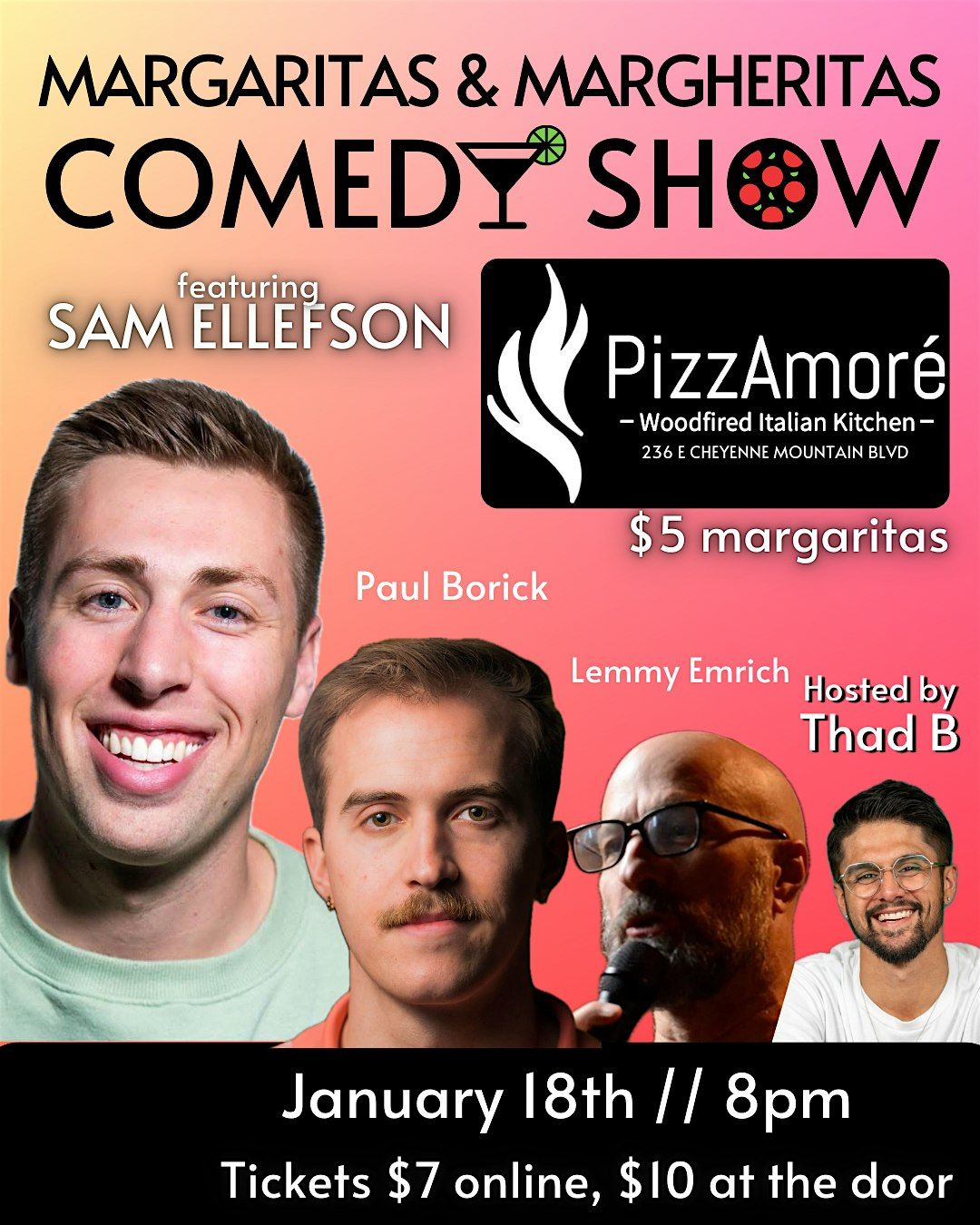 MARGARITAS & MARGHERITAS Comedy Show ($5 Margaritas)