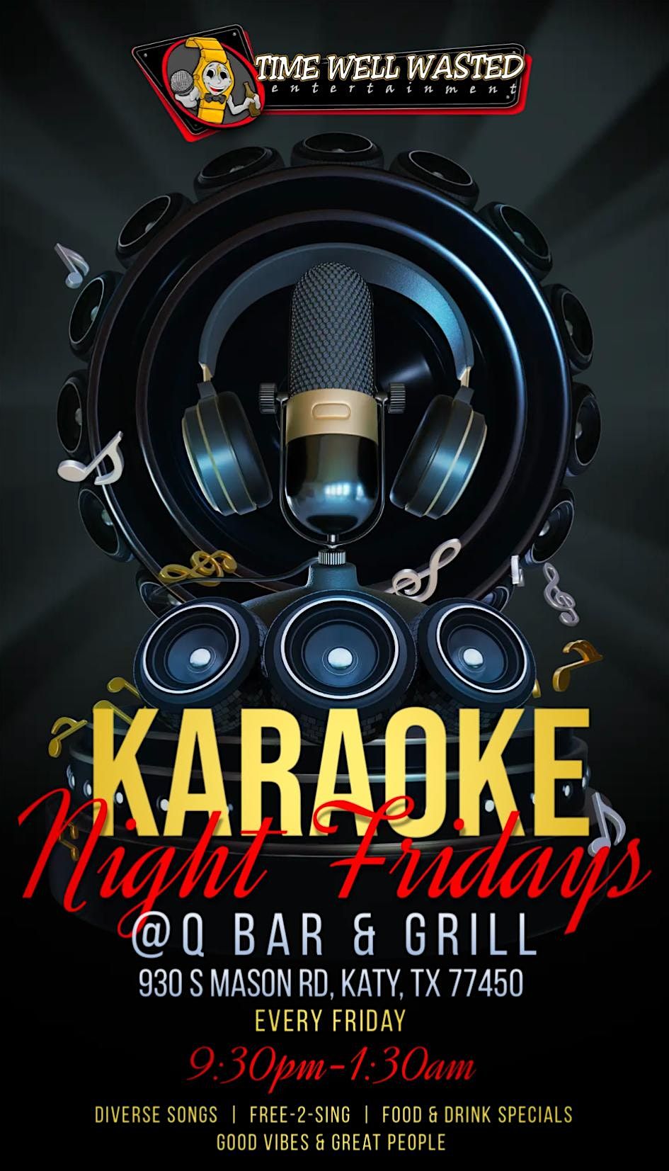 Karaoke Night Friday's @ Q Bar & Grill