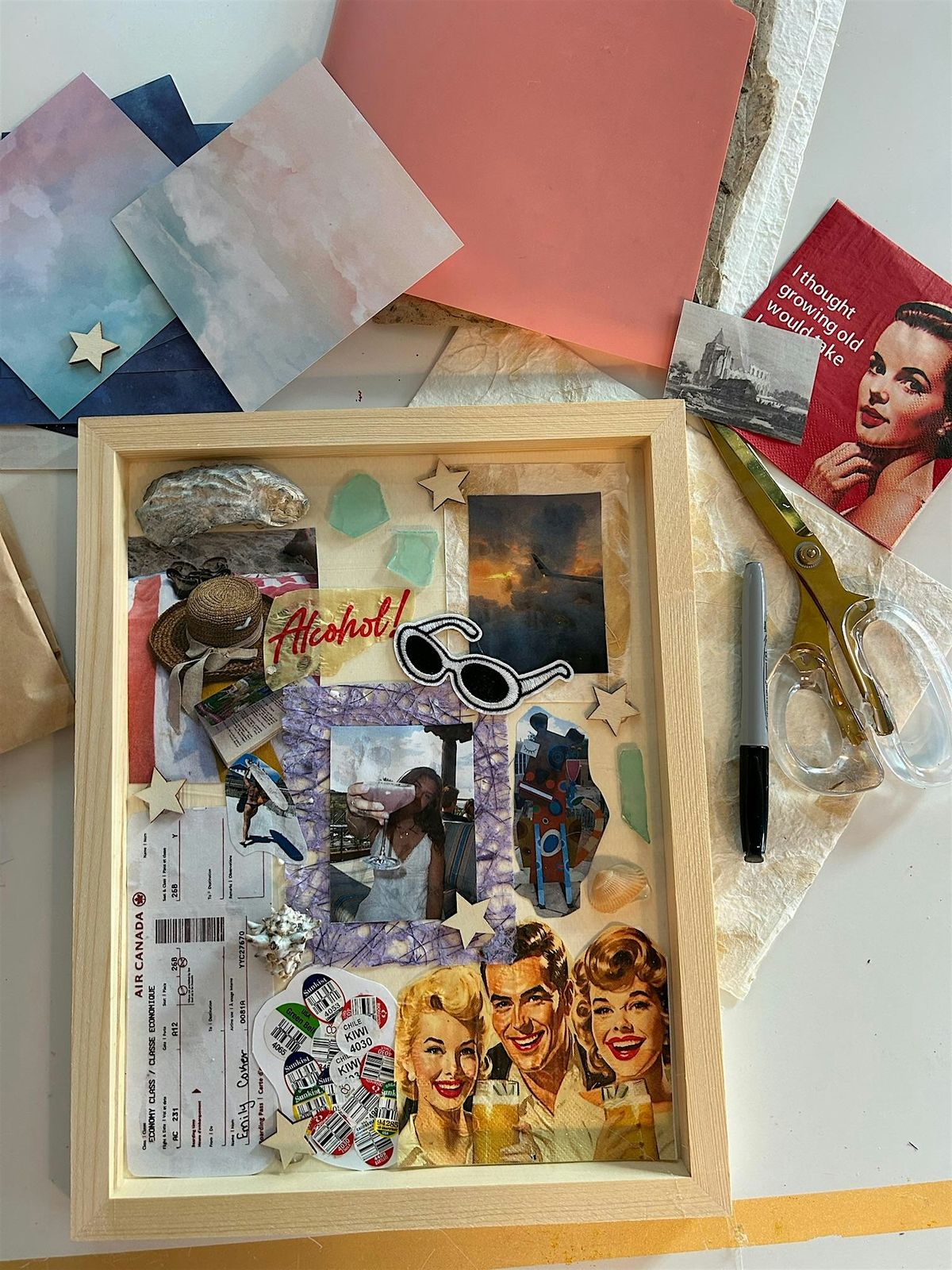 Summer Memory Collage or Journal