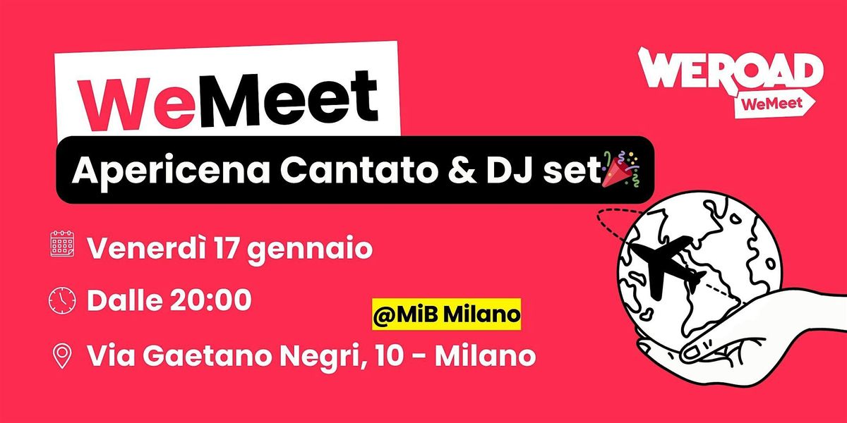 WeMeet | Apericena Cantato & DJ Set