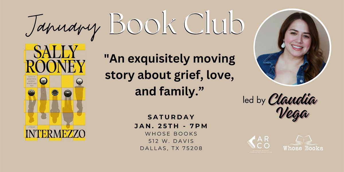 January Book Club at Whose Books with Claudia Vega