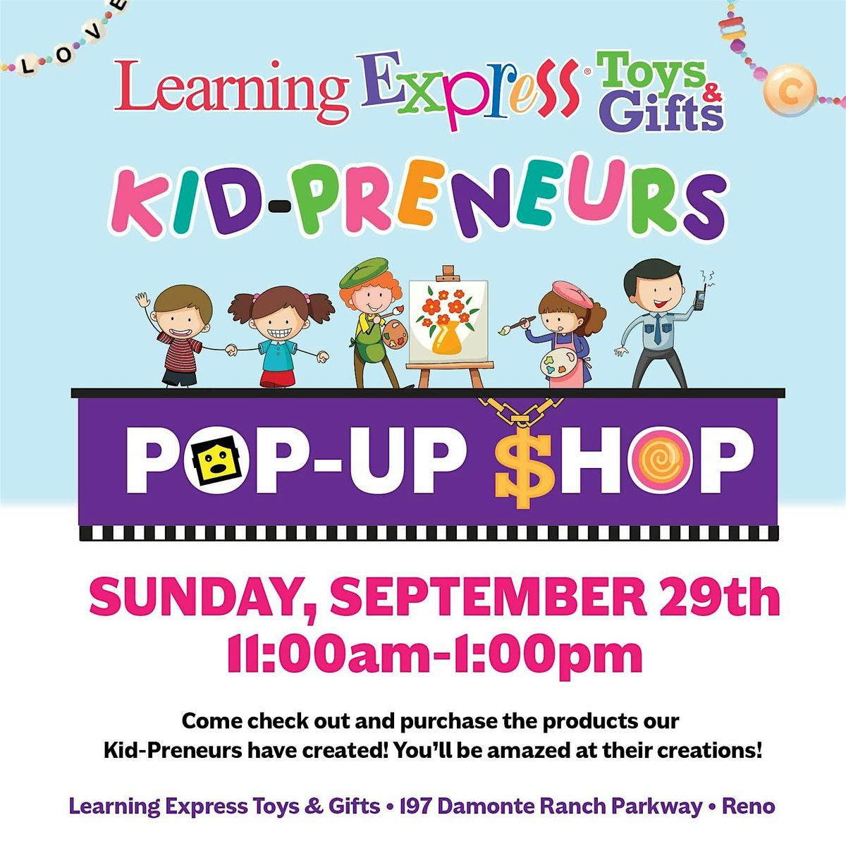 Kid-Preneur Pop Up Shop