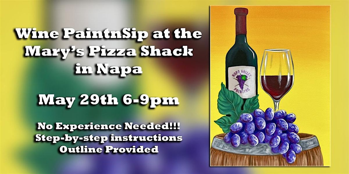 Wine PaintnSip at Mary's Pizza Shack