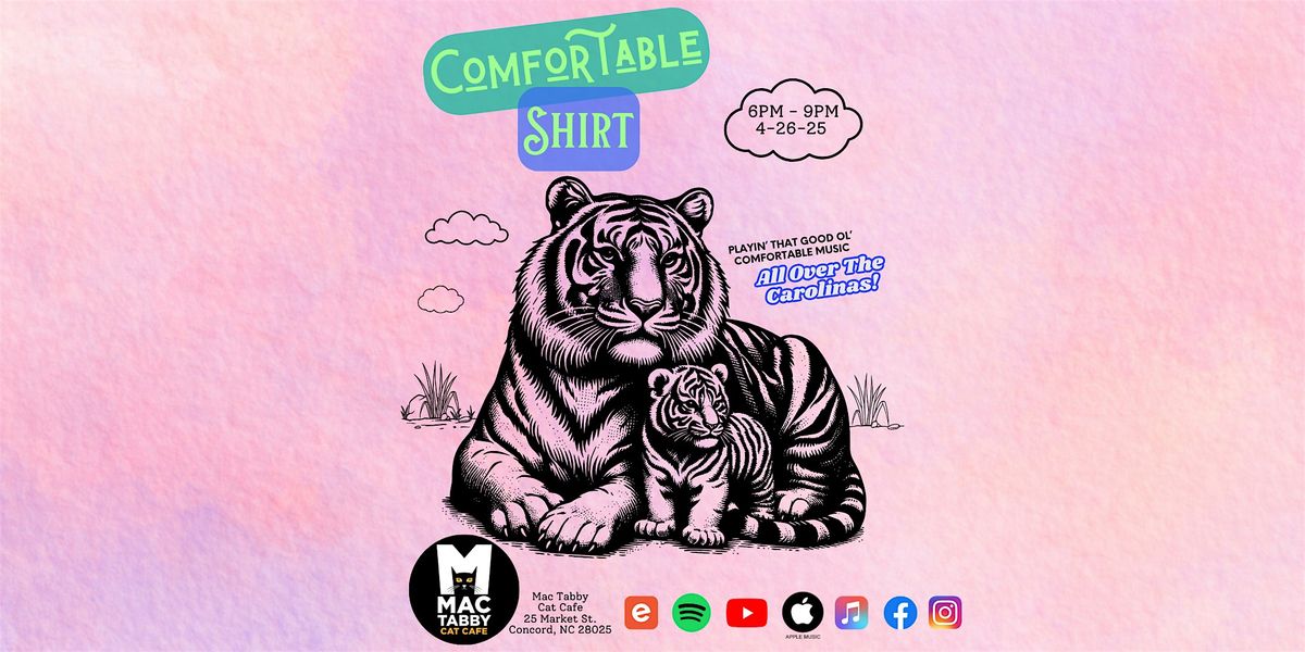 Comfortable Shirt: Live From the Mac Tabby Cat Cafe!