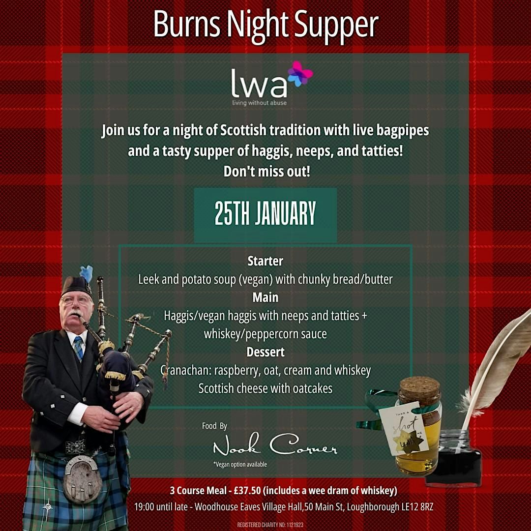 Living Without Abuse Burns Night Supper fundraiser