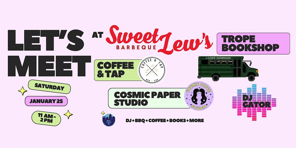 Books & BBQ - Let's Meet at Sweet Lew's