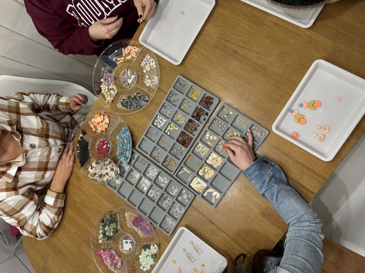 Assembling Earrings with Finding Me Clay Co.