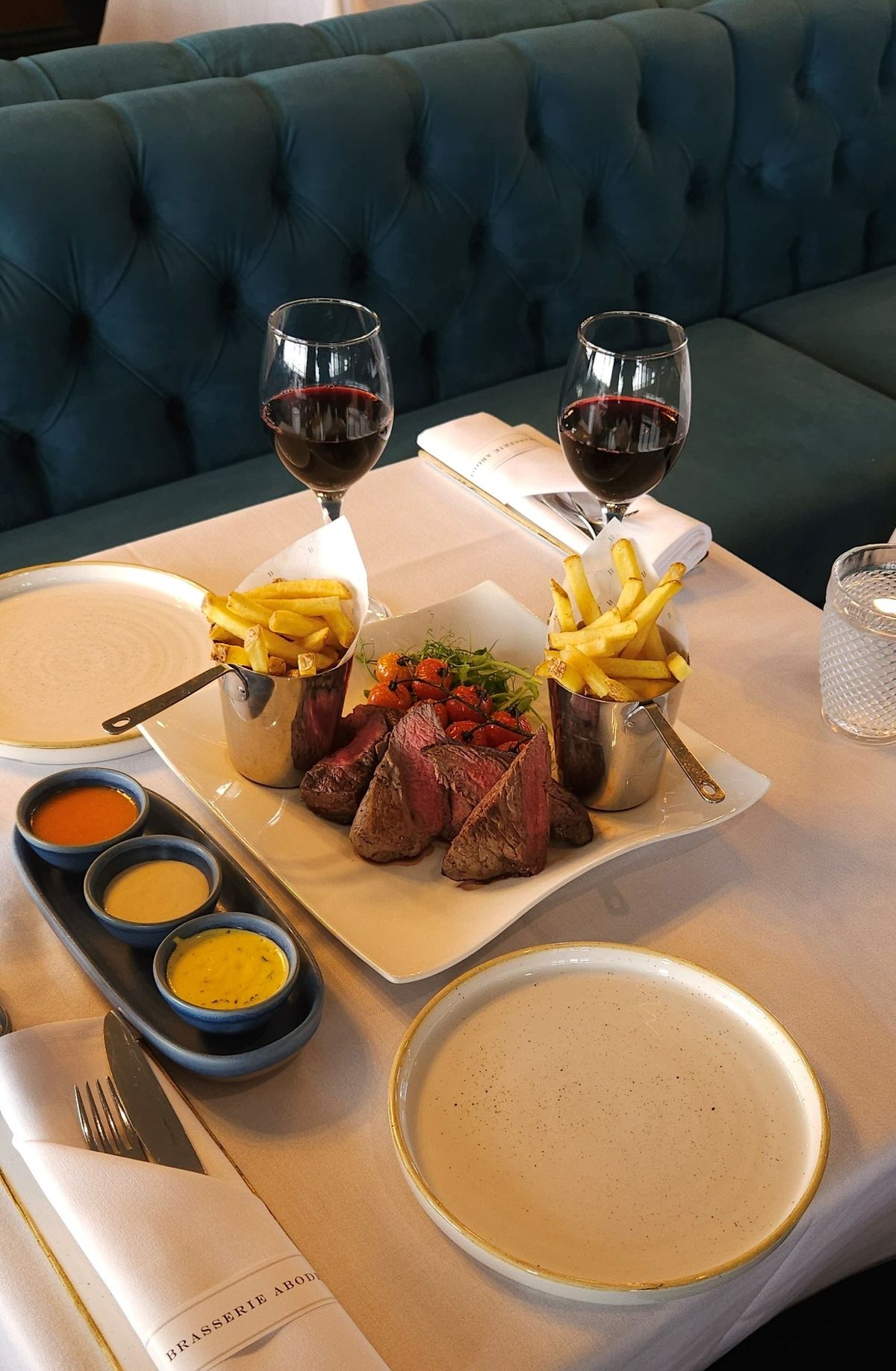 A Trio of Steaks & Wine or Beer for Two - \u00a350