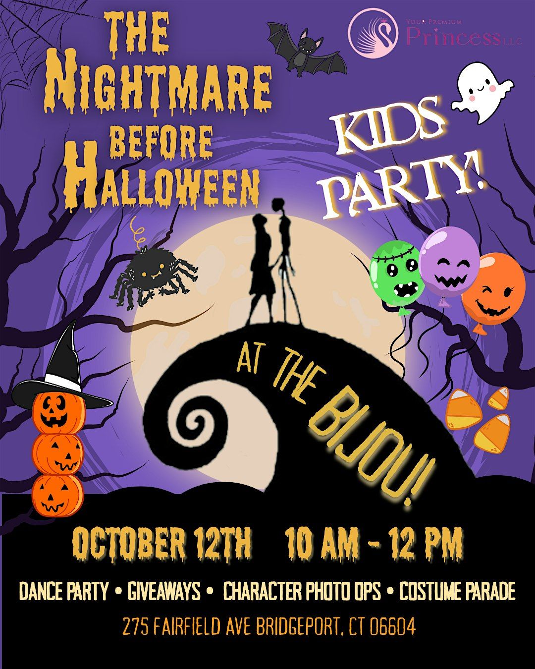 The Nightmare Before Halloween KIDS Party at the historic Bijou Theatre!