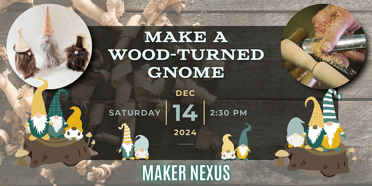 Friendly Wood-Turned Gnomes