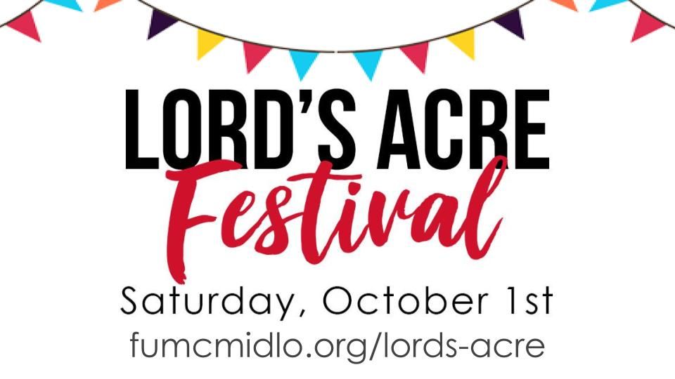 Lords Acre Festival 2022, First United Methodist Church of Midlothian