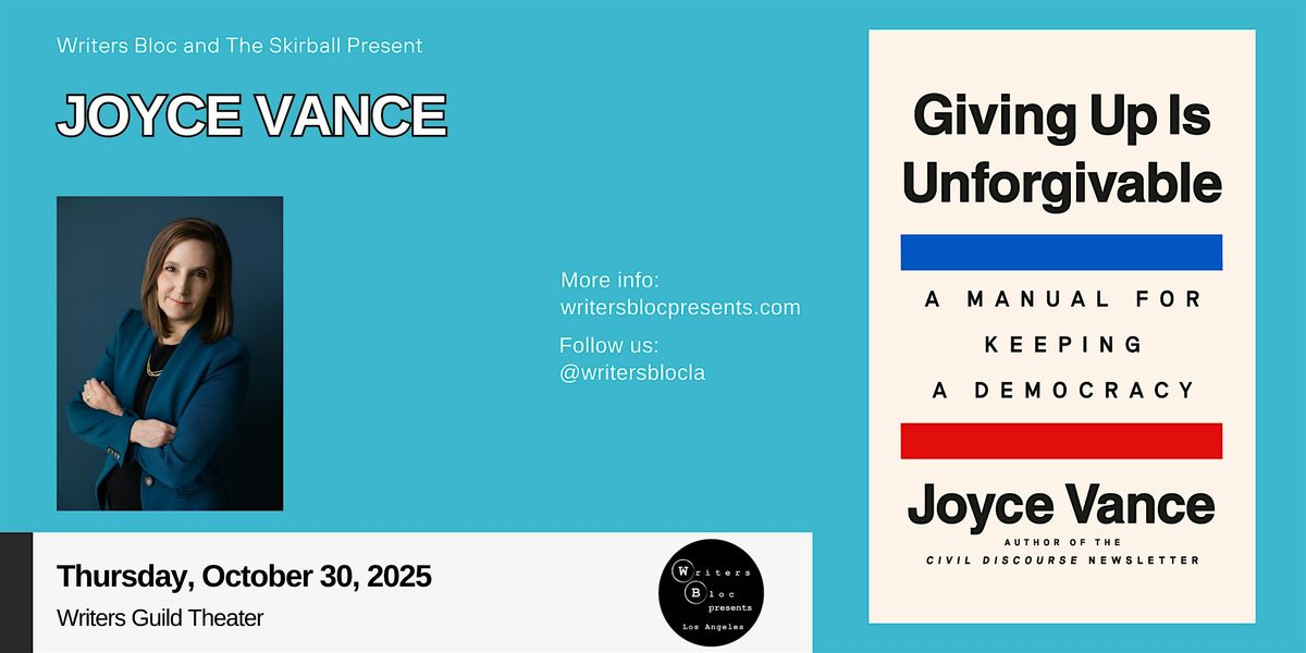 Writers Bloc Presents Joyce Vance