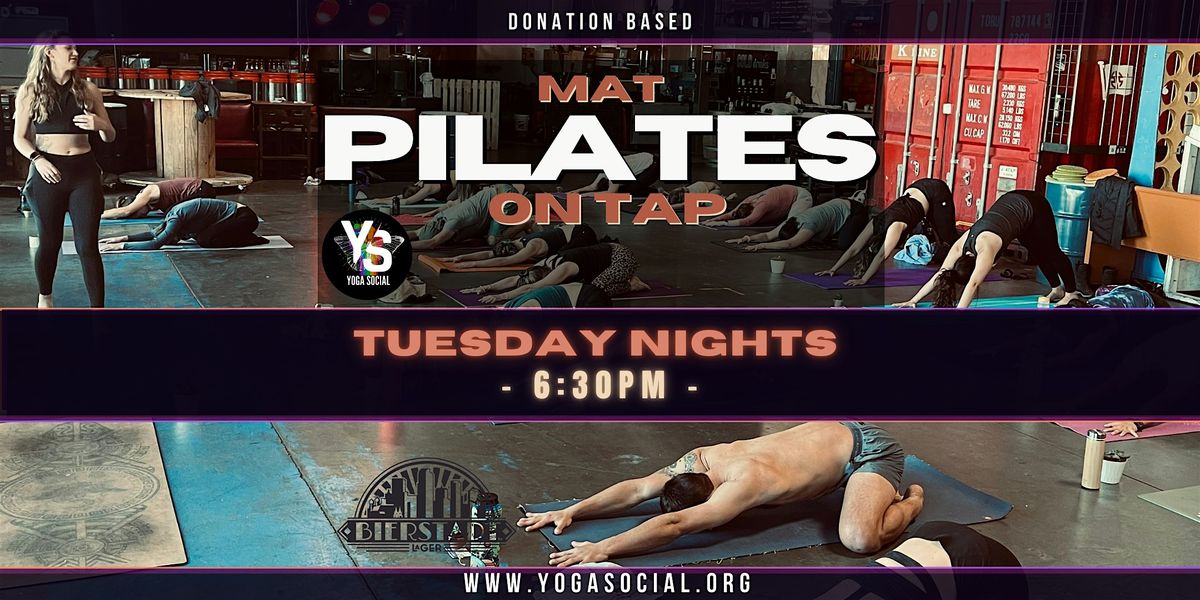 Mat Pilates on Tap \u2013 Donation-Based Fitness Class at Bierstadt Lagerhaus