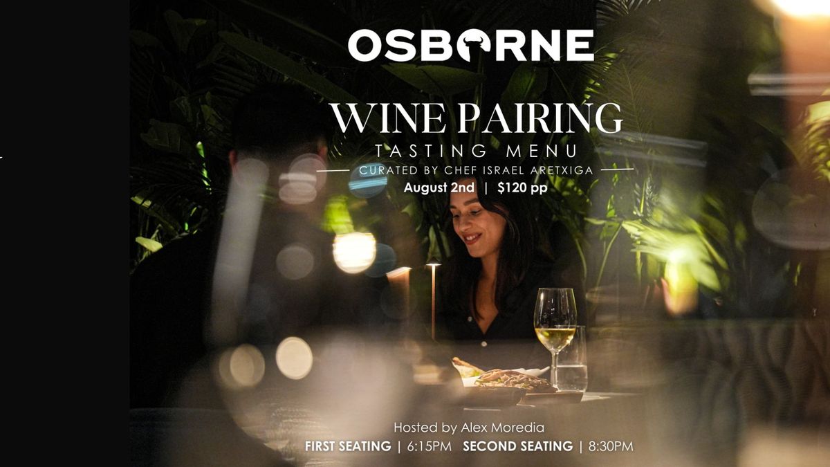 Wine pairing tasting menu - Osborne 