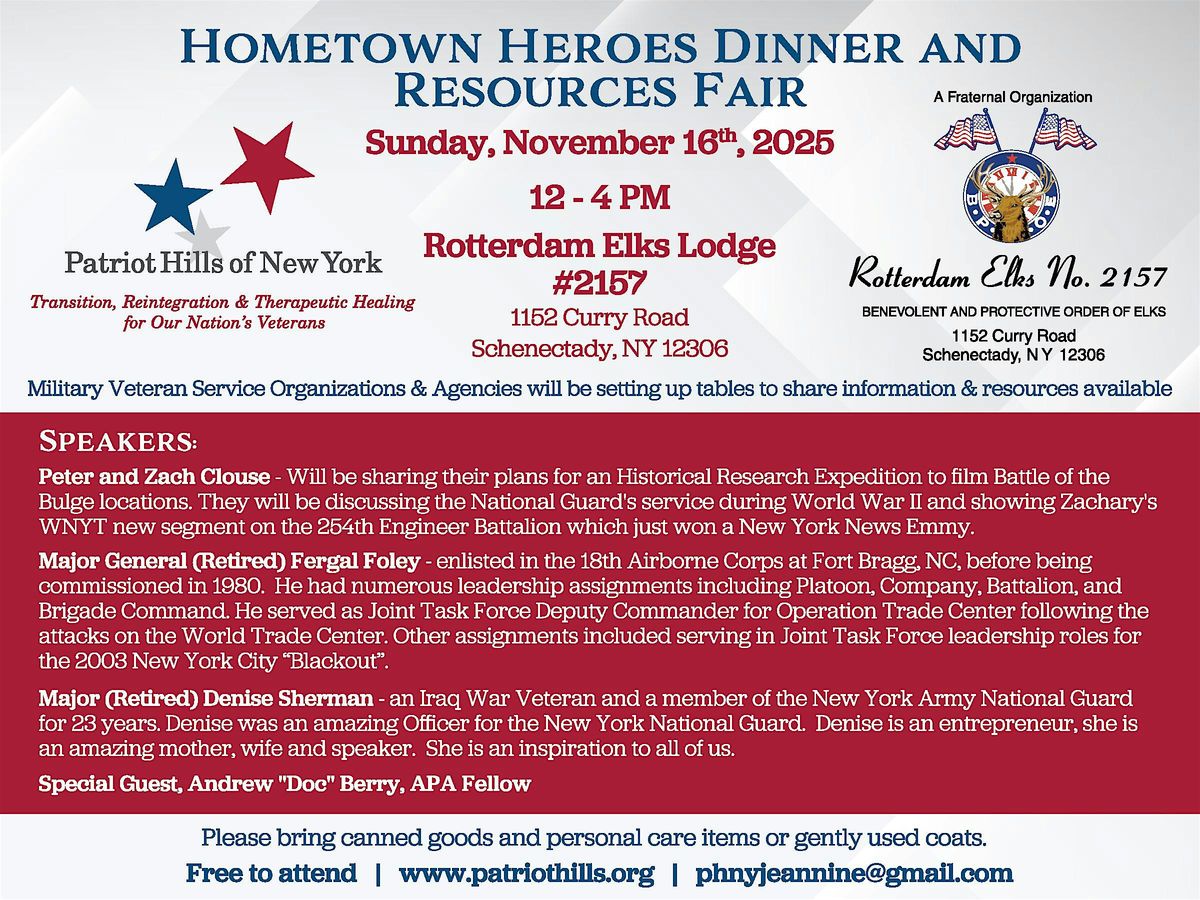 Hometown Heroes Dinner and Resource Fair