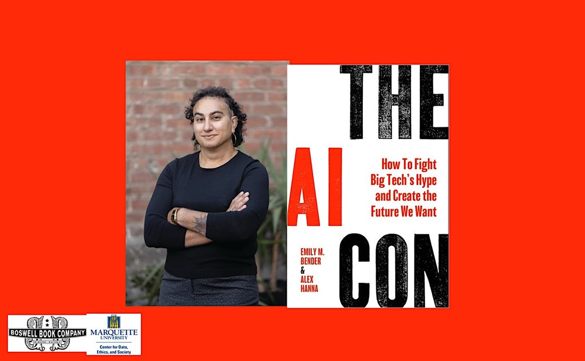 Alex Hanna, author of THE AI CON- an in-person Boswell event