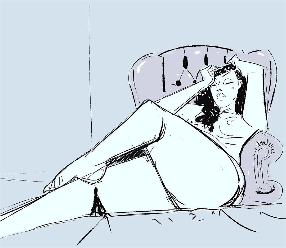 Long Pose Figure Study on Zoom featuring Am\u00e9lie