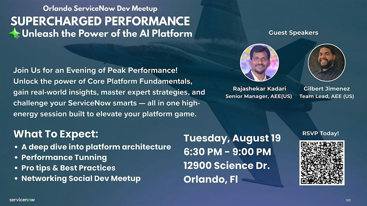 Supercharge Platform Performance - Orlando ServiceNow Dev Meetup