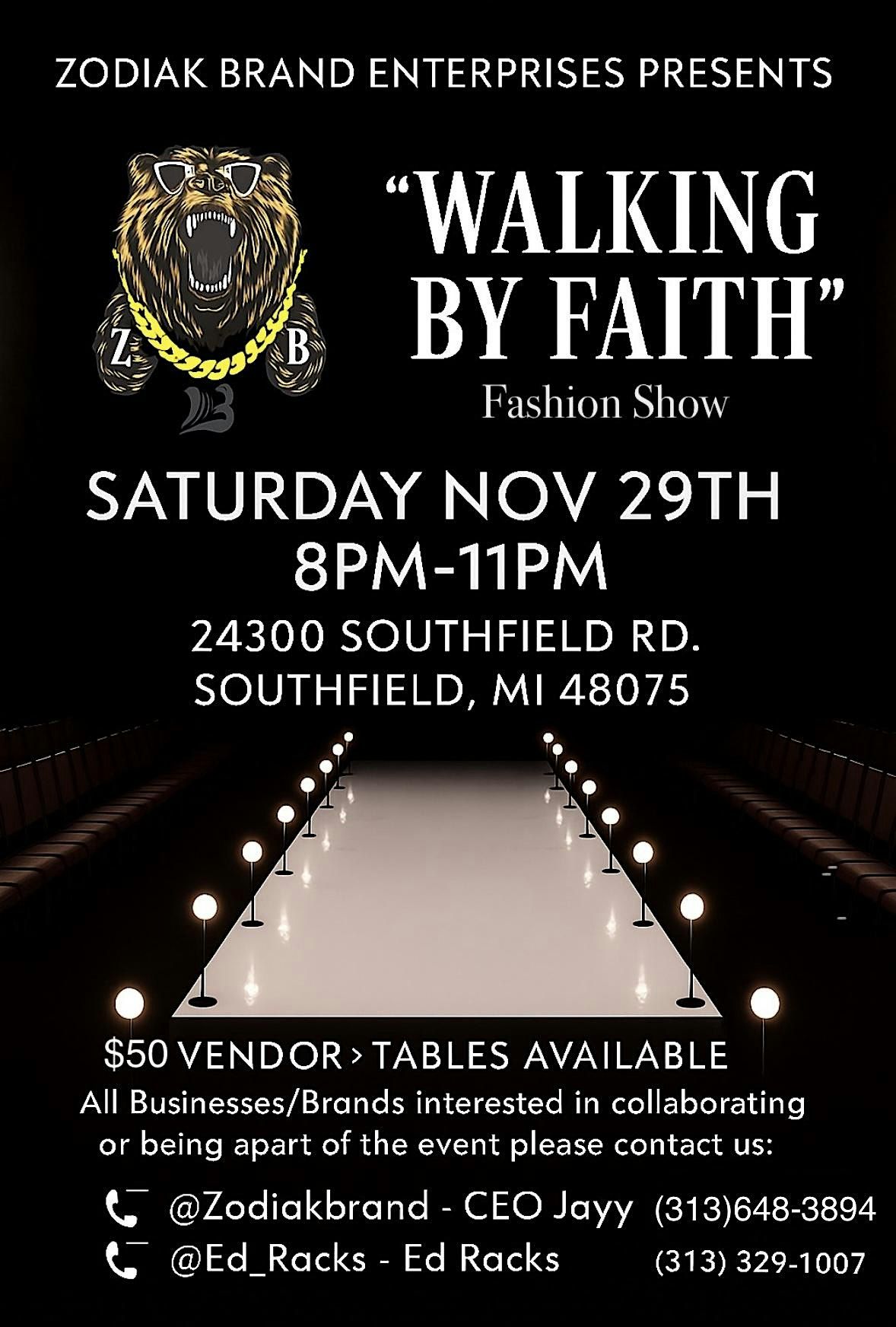 \u201cWalking By Faith \u201c - Fashion Show