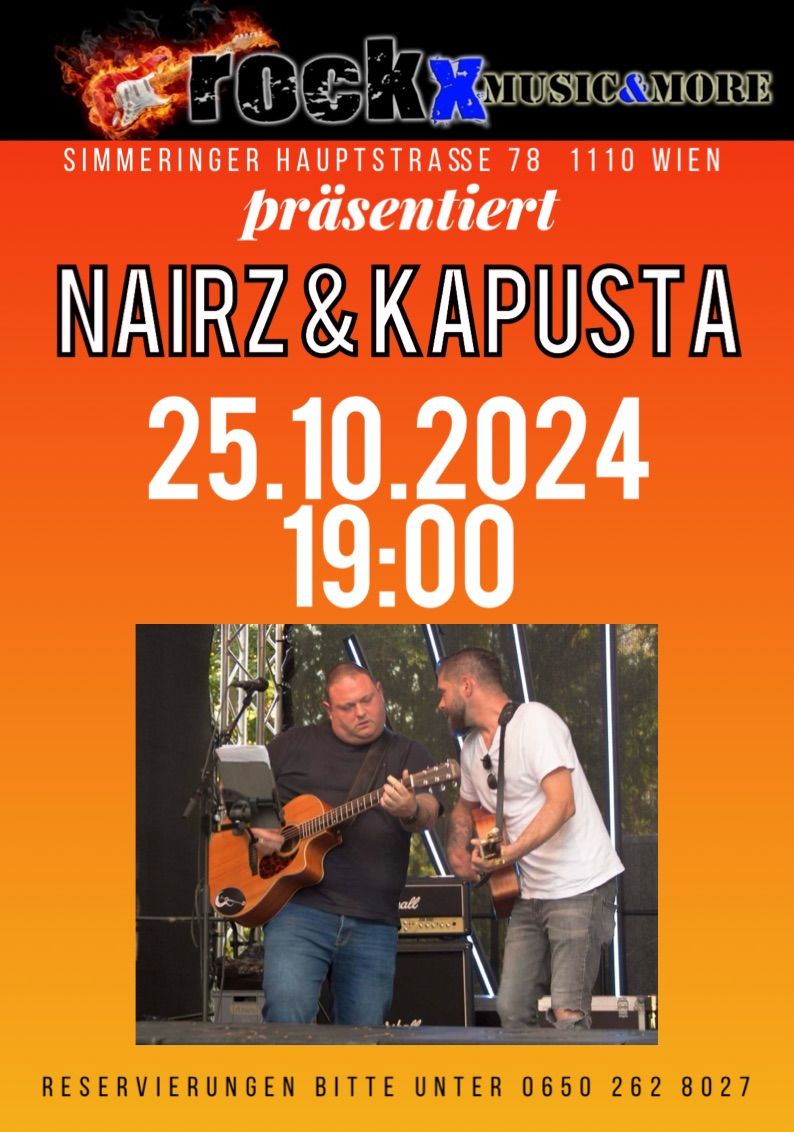 Nairz & Kapusta RockX Music&More\/25.10\/19:00