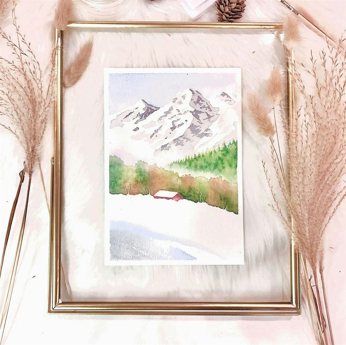 Adult Watercolour Workshop (Snowy Mountain)