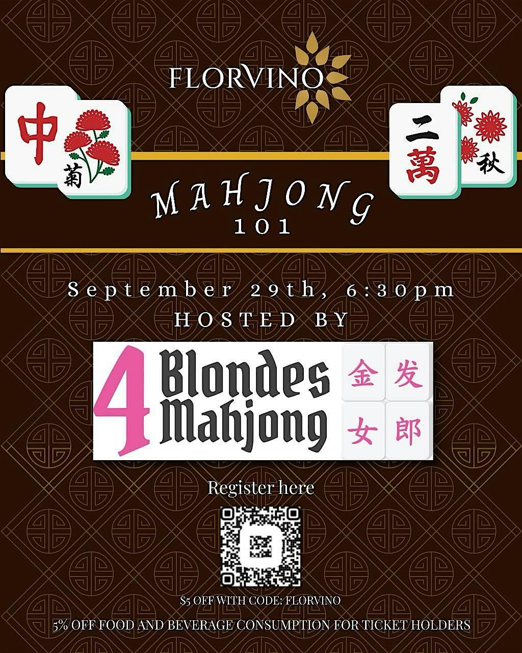 Mahjong 101 at Florvino