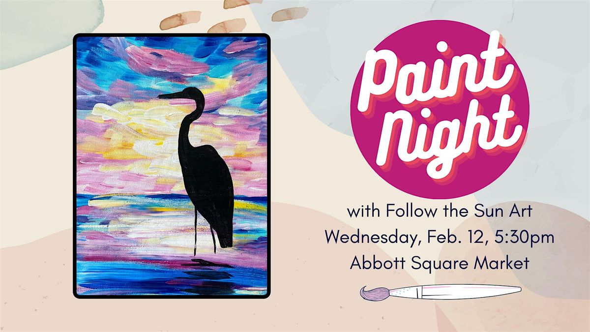 Paint Night at Abbott Square Market!