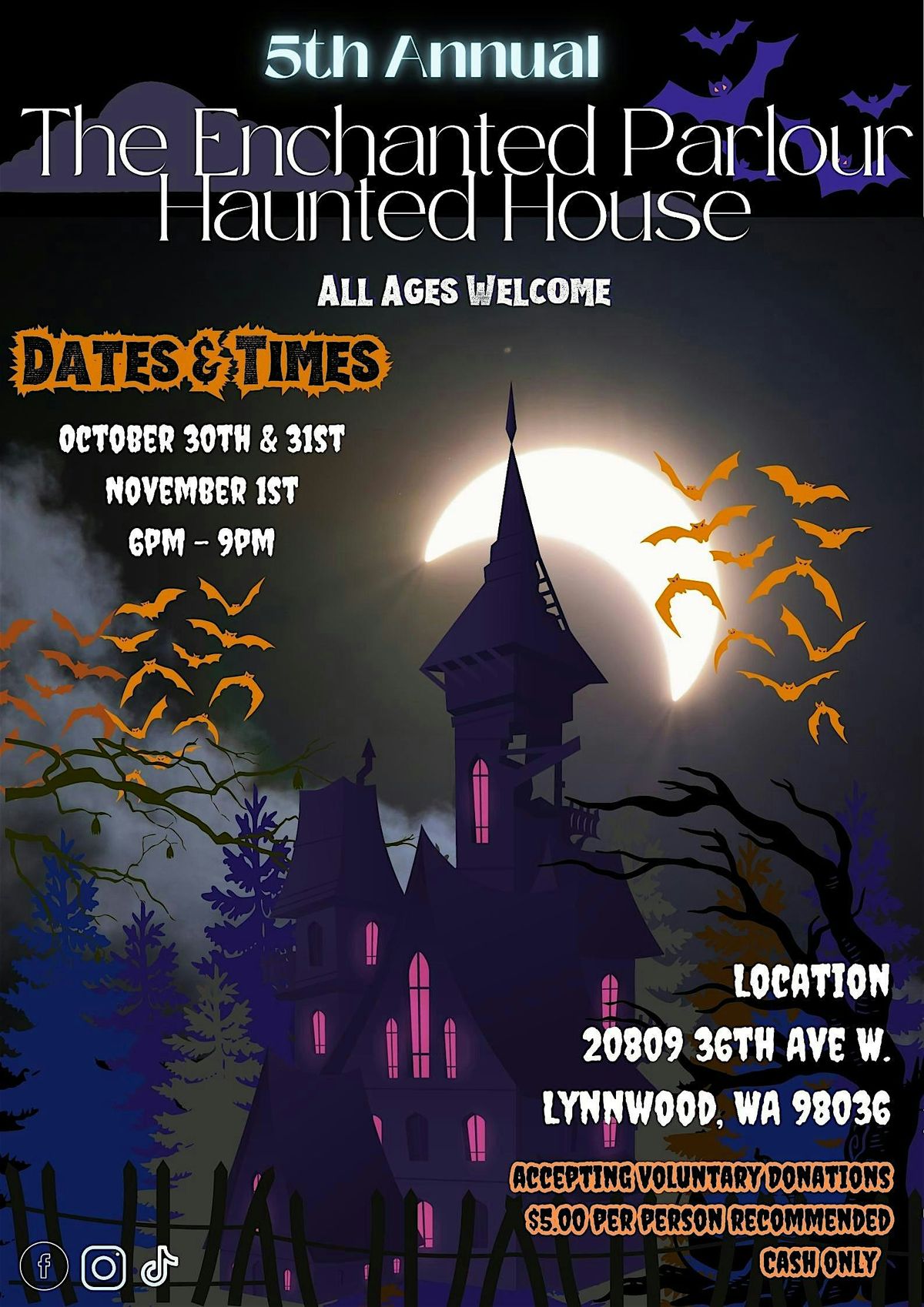 Enchanted Parlour Haunted House - 5th Season (Walk Thru Home Haunt)