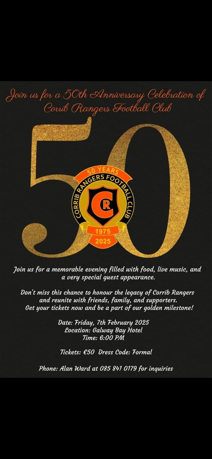 Corrib Rangers 50th Anniversary Celebration