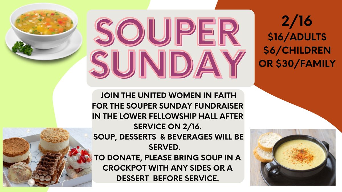 Souper Sunday Fundraising Event